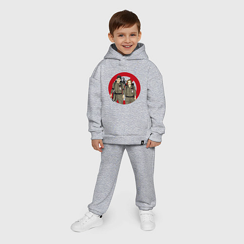 Детский костюм оверсайз X busters / Меланж – фото 4