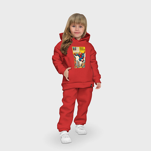 Детский костюм оверсайз Spider-Trump superhero / Красный – фото 3