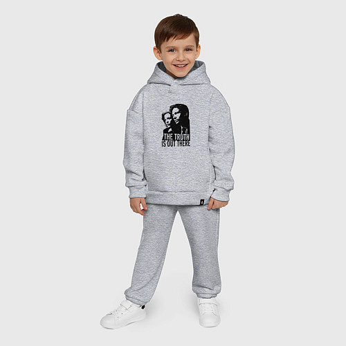 Детский костюм оверсайз Fox and Dana / Меланж – фото 4