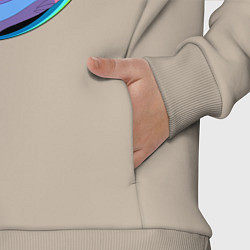 Детский костюм оверсайз Alien Peace, цвет: миндальный — фото 2