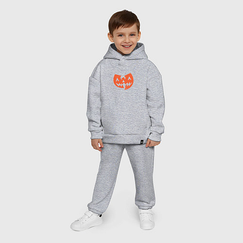 Детский костюм оверсайз Wu-Tang halloween / Меланж – фото 4