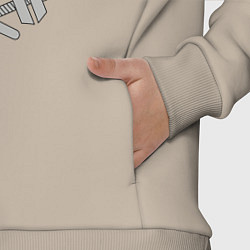 Детский костюм оверсайз Железнодорожные войска: эмблема, цвет: миндальный — фото 2