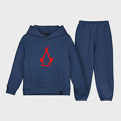 Детский костюм оверсайз Assassins creed - shadows logotype, цвет: тёмно-синий