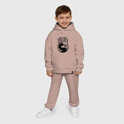 Детский костюм оверсайз Mortal kombat trilogy / Пыльно-розовый – фото 4