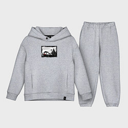 Детский костюм оверсайз Дикая страна, цвет: меланж