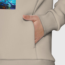 Детский костюм оверсайз Cyber Bart Simpson - esport, цвет: миндальный — фото 2