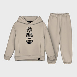 Детский костюм оверсайз Keep Calm & Drive VW