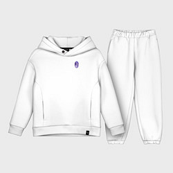 Детский костюм оверсайз Фиолетовый уличный фонарь, цвет: белый