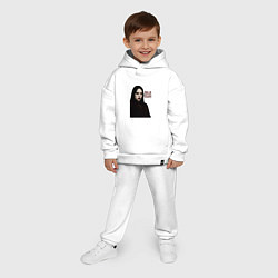 Детский костюм оверсайз Билли Айлиш готический стиль, цвет: белый — фото 2