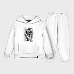 Детский костюм оверсайз Боевой медведь с цепным клинком