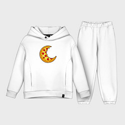 Детский костюм оверсайз Лунная пицца, цвет: белый