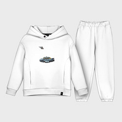 Детский костюм оверсайз Летающее такси ретрофутуризм стримлайн