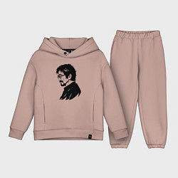 Детский костюм оверсайз Хаяо Миядзаки в профиль