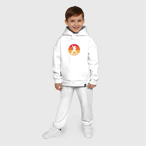 Детский костюм оверсайз Judo girl / Белый – фото 4