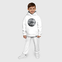 Детский костюм оверсайз Путешествие в Ригу, цвет: белый — фото 2