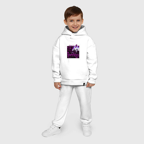 Детский костюм оверсайз Depeche Mode in violet / Белый – фото 4