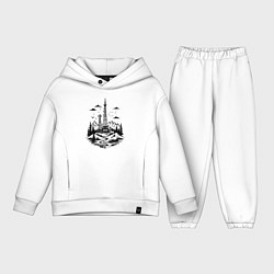 Детский костюм оверсайз Нефтяная вышка в горах