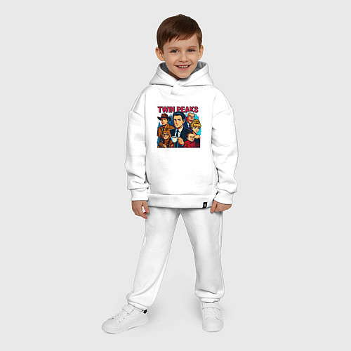 Детский костюм оверсайз Twin Peaks Multi / Белый – фото 4