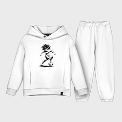 Детский костюм оверсайз Футбольная атака аниме