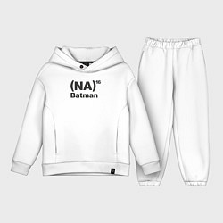 Детский костюм оверсайз Na na Batman, цвет: белый