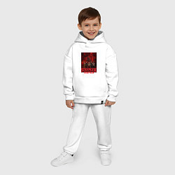 Детский костюм оверсайз Пятеро и демогоргон Загадочные события финал, цвет: белый — фото 2