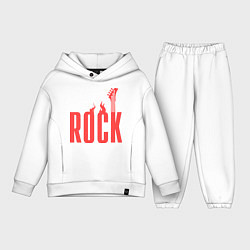 Детский костюм оверсайз Rock Flame, цвет: белый