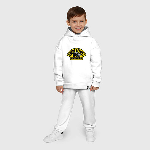 Детский костюм оверсайз HC Boston Bruins Label / Белый – фото 4