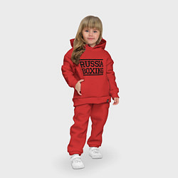 Детский костюм оверсайз Russia boxing, цвет: красный — фото 2