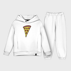 Детский костюм оверсайз Pizza man, цвет: белый