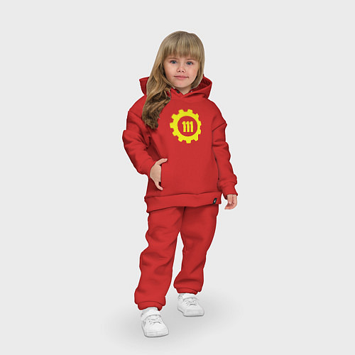 Детский костюм оверсайз Vault 111 / Красный – фото 3