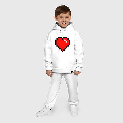 Детский костюм оверсайз Minecraft Lover / Белый – фото 4