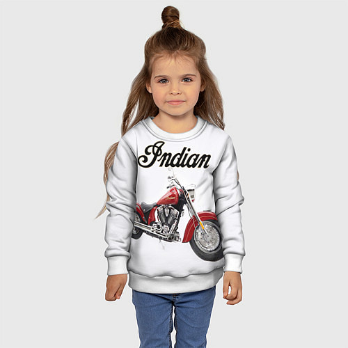 Детский свитшот Indian 4 / 3D-Белый – фото 4