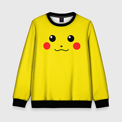 Свитшот детский Happy Pikachu, цвет: 3D-черный