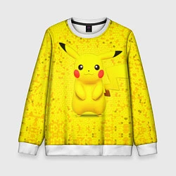 Свитшот детский Pikachu, цвет: 3D-белый