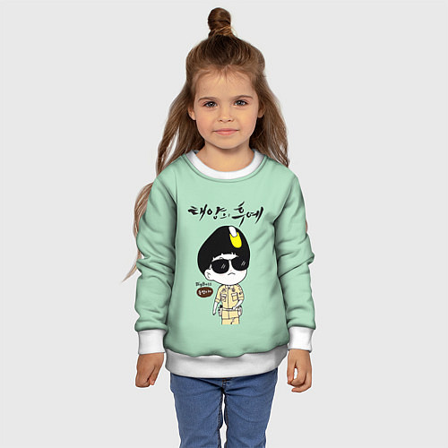 Детский свитшот Song Joong Ki: Big boss / 3D-Белый – фото 4