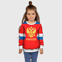 Свитшот детский Сборная РФ: #92 KUZNETSOV, цвет: 3D-белый — фото 2