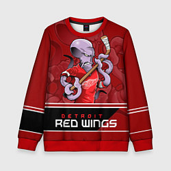 Свитшот детский Detroit Red Wings, цвет: 3D-красный