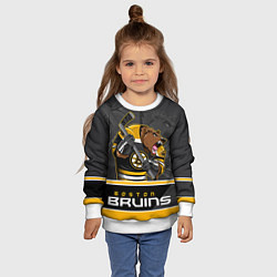 Свитшот детский Boston Bruins, цвет: 3D-белый — фото 2