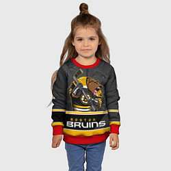 Свитшот детский Boston Bruins, цвет: 3D-красный — фото 2