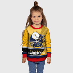 Свитшот детский Buffalo Sabres, цвет: 3D-красный — фото 2