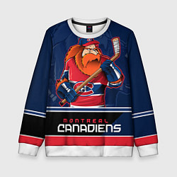 Свитшот детский Montreal Canadiens, цвет: 3D-белый