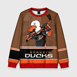 Свитшот детский Anaheim Ducks, цвет: 3D-красный