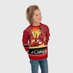 Свитшот детский Calgary Flames, цвет: 3D-красный — фото 2
