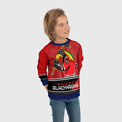 Свитшот детский Chicago Blackhawks, цвет: 3D-синий — фото 2