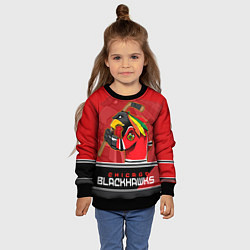 Свитшот детский Chicago Blackhawks, цвет: 3D-черный — фото 2