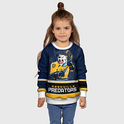 Свитшот детский Nashville Predators, цвет: 3D-белый — фото 2