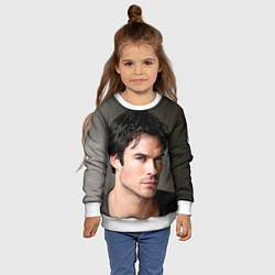 Свитшот детский Ian Somerhalder, цвет: 3D-белый — фото 2