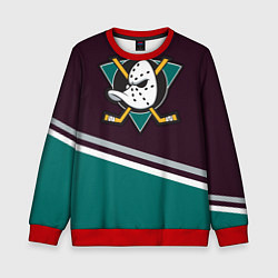 Свитшот детский Anaheim Ducks, цвет: 3D-красный