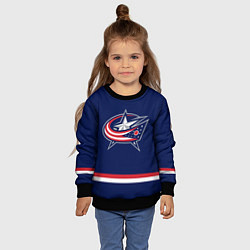 Свитшот детский Columbus Blue Jackets, цвет: 3D-черный — фото 2