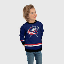 Свитшот детский Columbus Blue Jackets, цвет: 3D-черный — фото 2